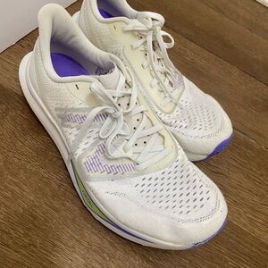 New Balance White and Purple Athletic Shoes with Mesh Upper womens size 12